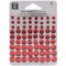 Hampton Art Studio G Self Adhesive Sequins, Red, assorted sizes, 72 pieces, 4 large, 24 medium, 24 small sequins for scrapbooking, paper crafts and more